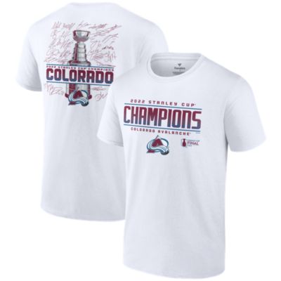 Fanatics Men s White Colorado Avalanche 2022 Stanley Cup Champions Signature Roster T Shirt Macy s