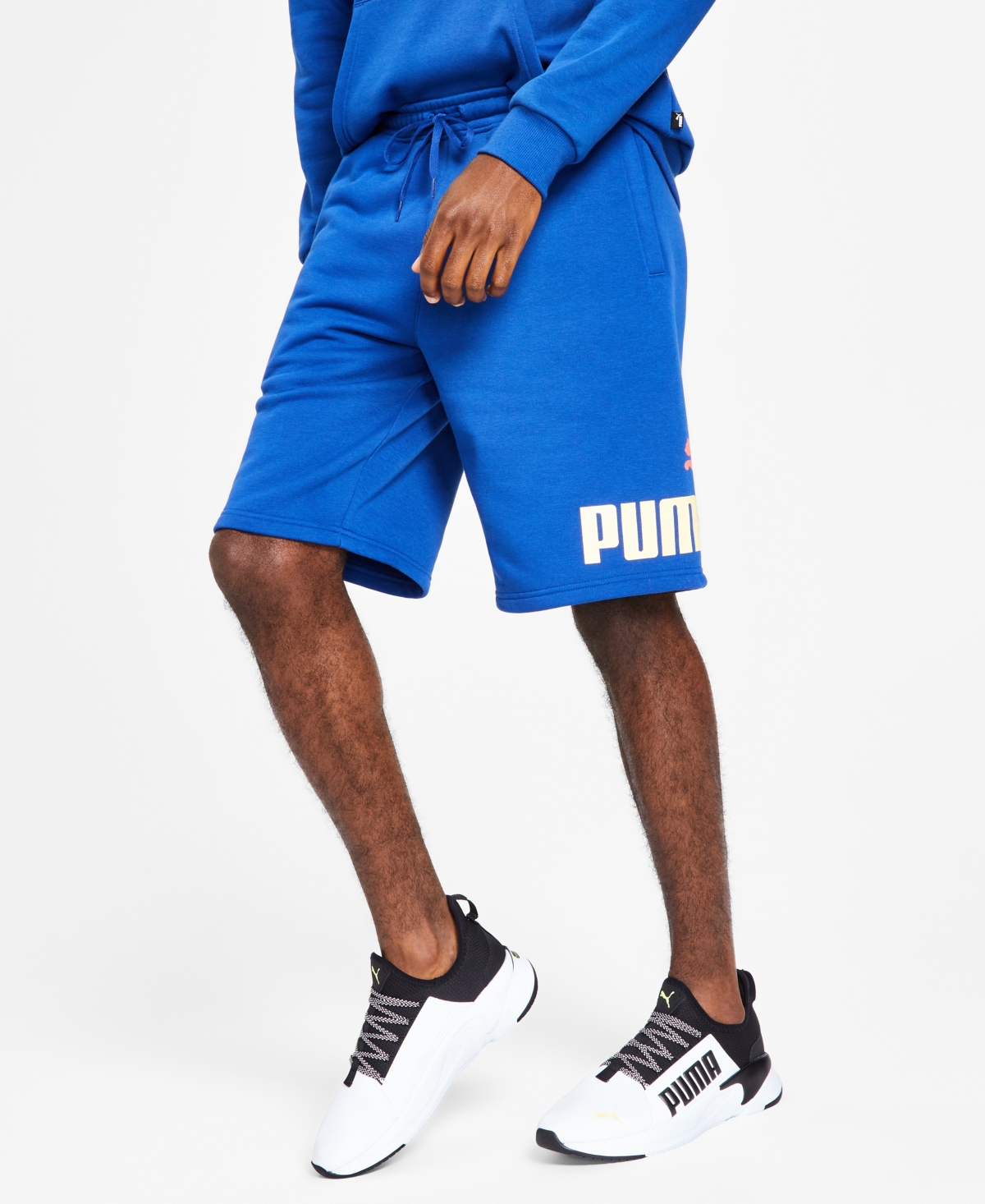 Puma Men's Big Fleece Logo 10" Shorts