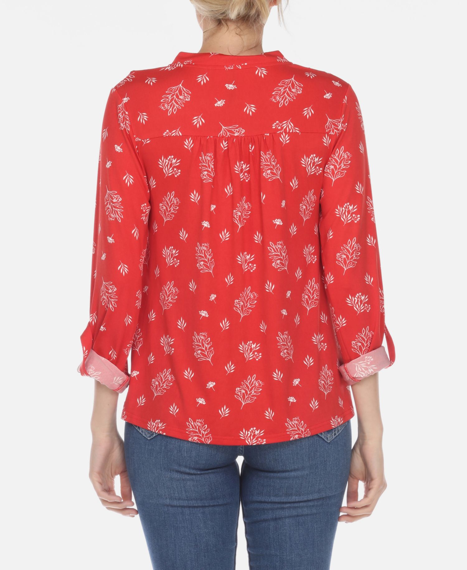 Plus Size Pleated Long Sleeve Top