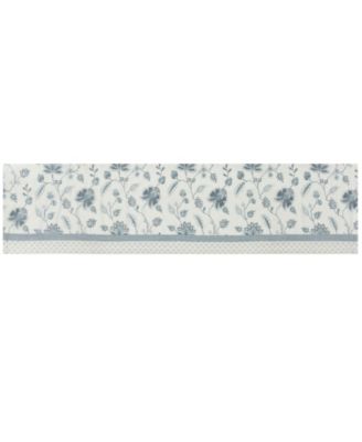 Blue Garden Straight Window Valance, 21.25"