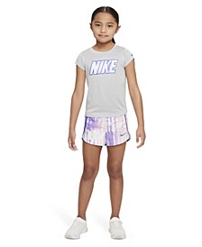 Little Girls Dri-Fit Sprinter T-shirt and Shorts, 2 Piece Set