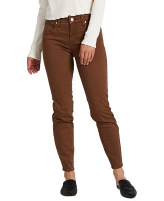 brown skinny jeans