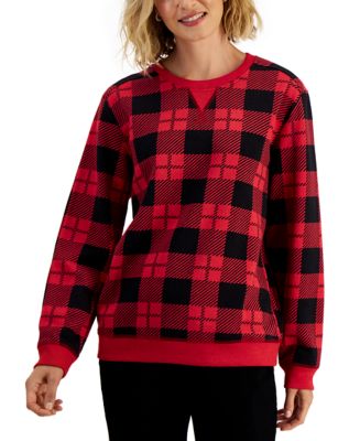 Karen Scott Women s Plaid Sweatshirt Created for Macy s Macy s