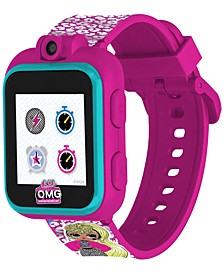 Kids' LOL Surprise O.M.G. Pink Glitter Silicone Strap Touchscreen Smart Watch 42mm