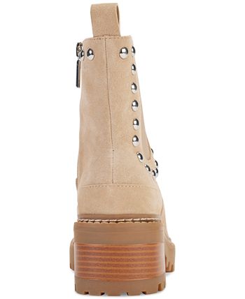 KARL LAGERFELD PARIS Women's Brayden Lug Sole Studded Boots - Macy's