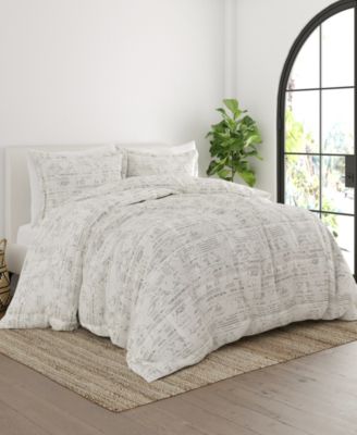 Ultra Soft Distressed Field 3-Pc.Comforter Set, Queen