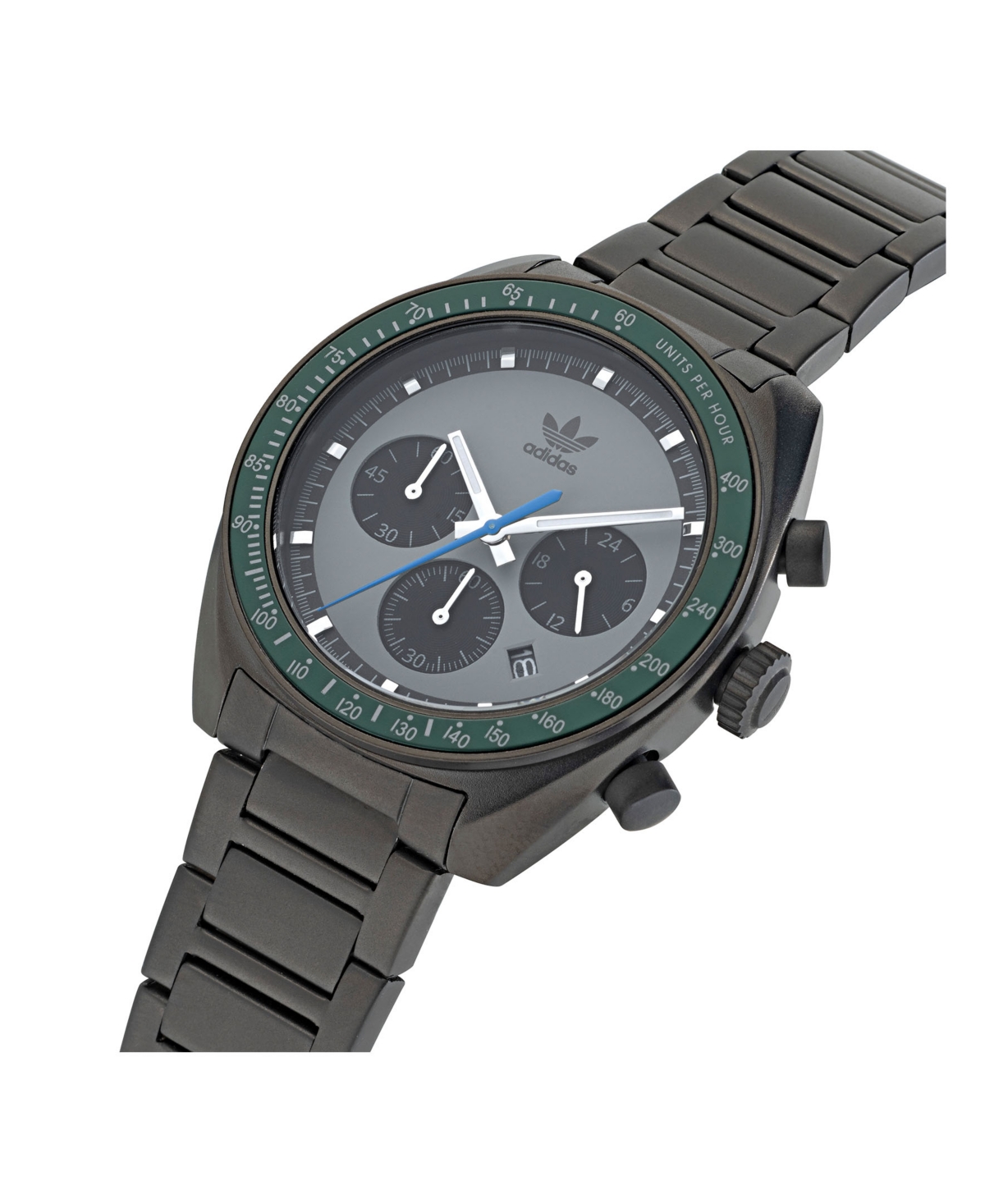 adidas Unisex Three Hand Edition One ChronoStainless Steel Bracelet Watch 40mm - Gunmetal Gray