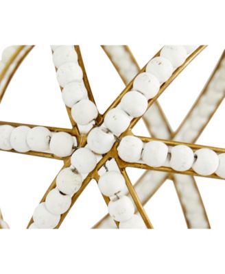 Metal Farmhouse Geometric Sculpture, Set of 2