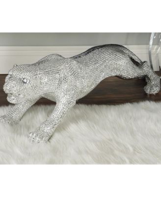 Glam Leopard Sculpture, 11" x 42"