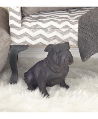 Traditional Resin Dog Sculpture, 13" x 17"