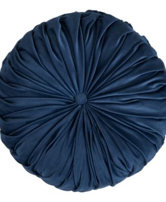 Velvet Pintuck Decorative Pillow, 14" x 14"