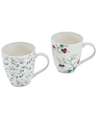 Holiday Mugs, Set of 2