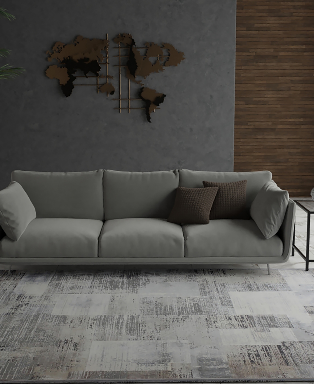 Bb Rugs Charm CHM131 Area Rug - Gray