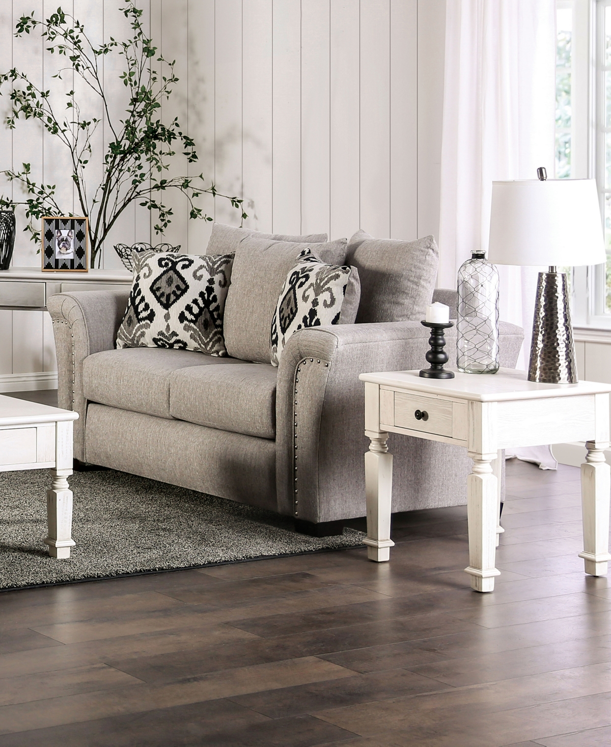 Varney Upholstered Loveseat - Black