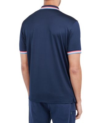 Men's Slim Fit Solid Tipped Performance Polo