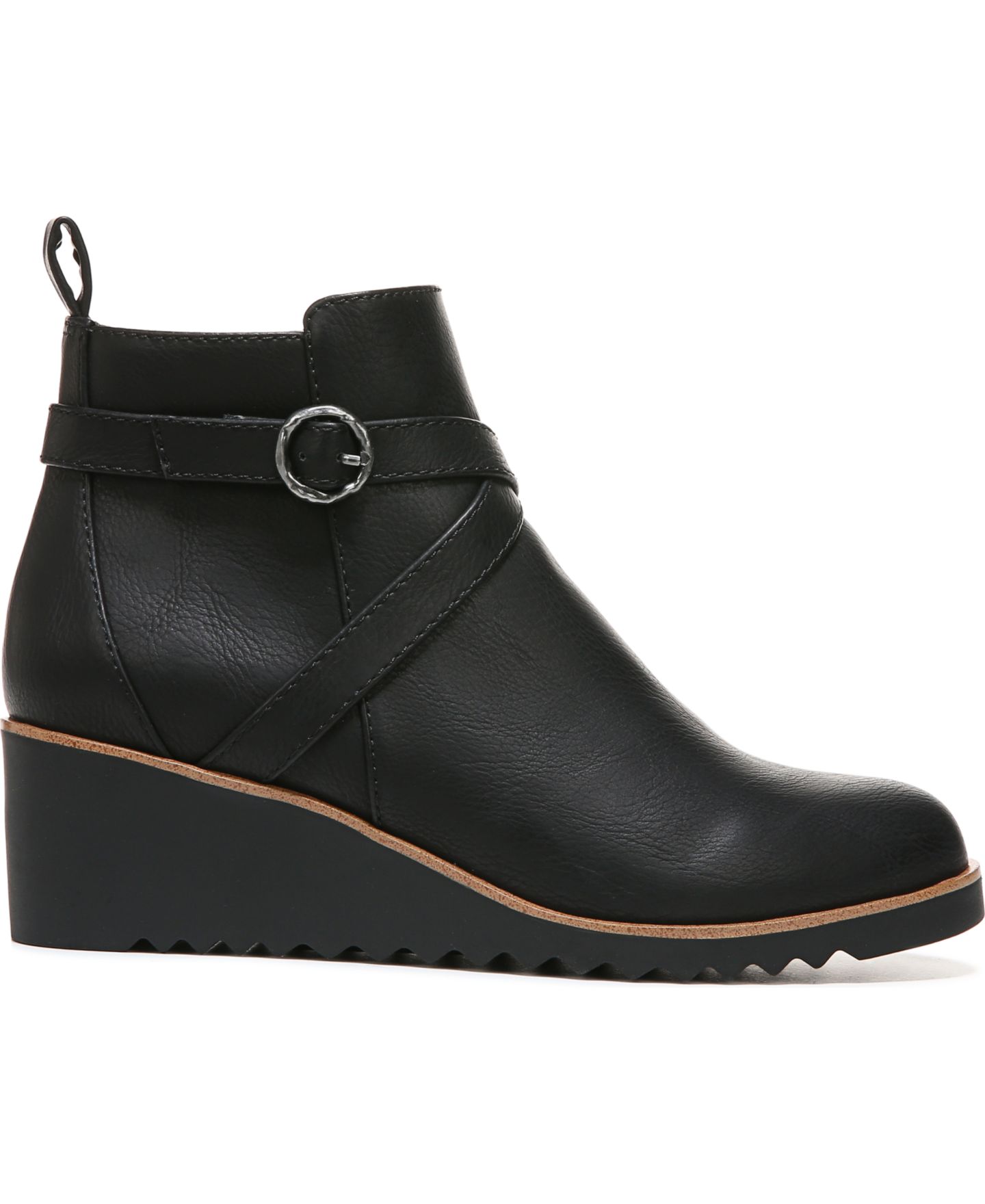 Женские ботинки LifeStride Zinfandel Wedge Booties, цвет: Чёрная искусственная кожа — фото 2