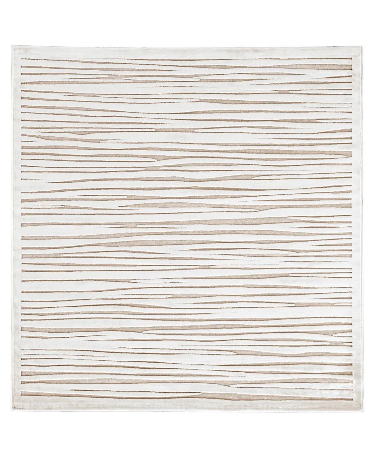 Jaipur Living Fables FB53 6' x 6' Square Area Rug - White