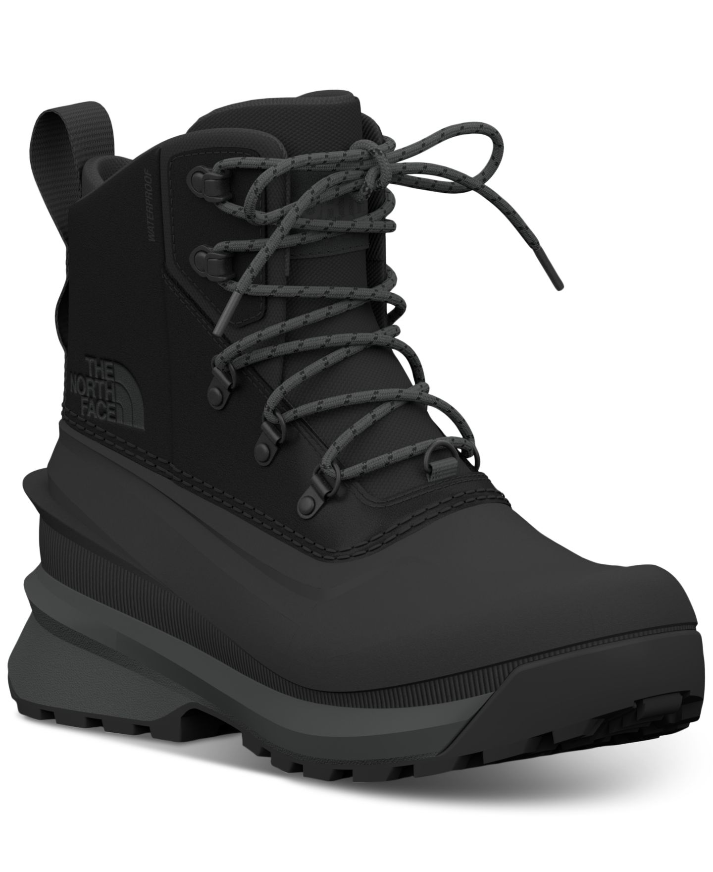 Мужские ботинки The North Face Chilkat V Lace-Up Waterproof, цвет: Чёрный / Асфальтовый серый — фото 1