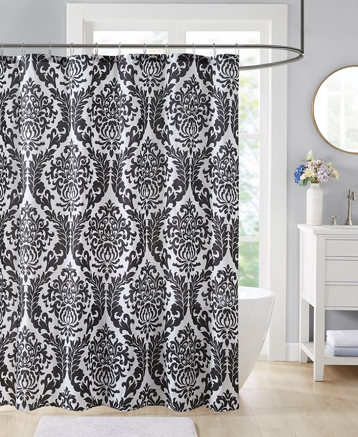 Damask shower shop curtain