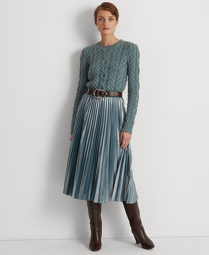 Lauren Ralph Lauren AranKnit WoolCashmere Sweater & Reviews Sweaters Women Macy