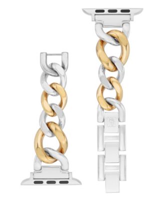 Women's Two-Tone Alloy Metal Chain Link Bracelet designed for Apple Watch&reg; 42mm (Series 10) & 38/40/41mm 