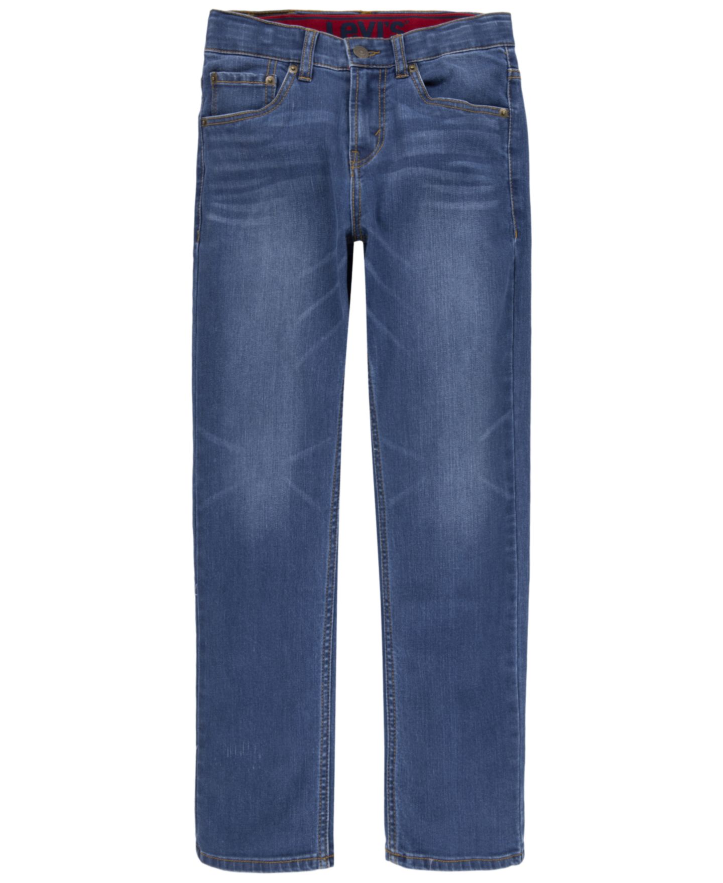 Детские джинсы Levi's 514 прямого кроя из стретча, 8-20, цвет: Синий каменный — фото 10