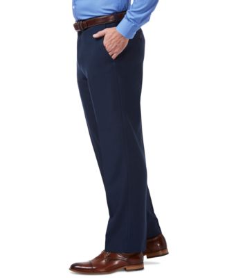 Men's Premium Comfort Stretch Classic-Fit Solid Flat Front Dress Pants