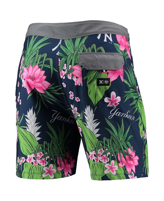 Hurley Men's x '47 Navy New York Yankees Phantom Tailgate Swim Shorts