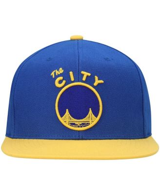 Men's Royal, Gold Golden State Warriors Hardwood Classics Snapback Hat