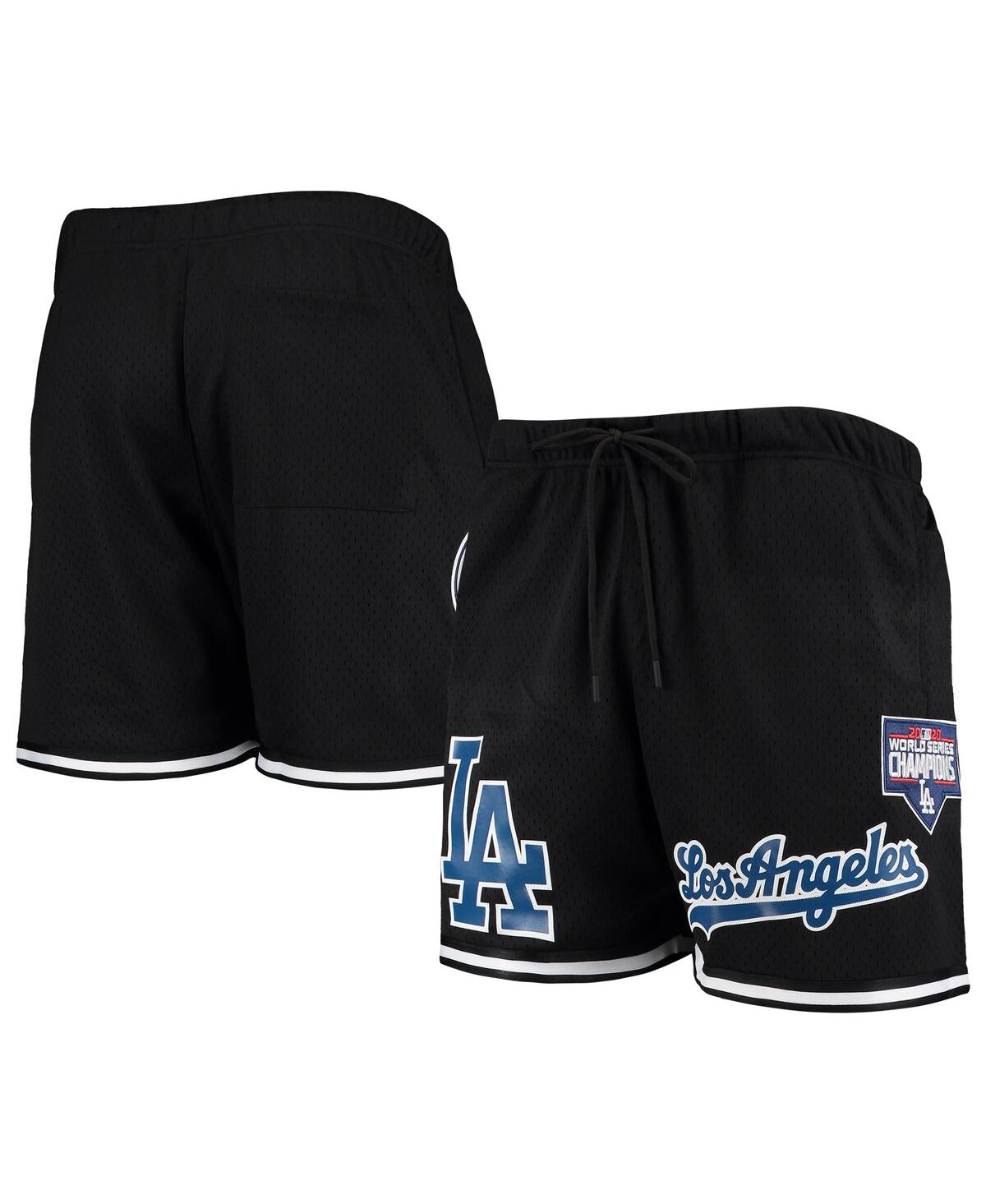 PRO STANDARD MEN'S PRO STANDARD BLACK LOS ANGELES DODGERS 2020 WORLD SERIES MESH SHORTS 
