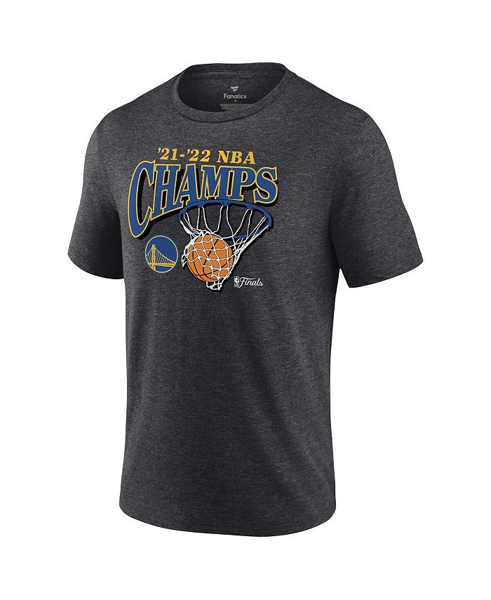 Fanatics Men's Heathered Charcoal Golden State Warriors 2022 NBA Finals