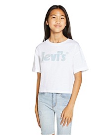 Big Girls Cropped Rolled Cuff T-shirt