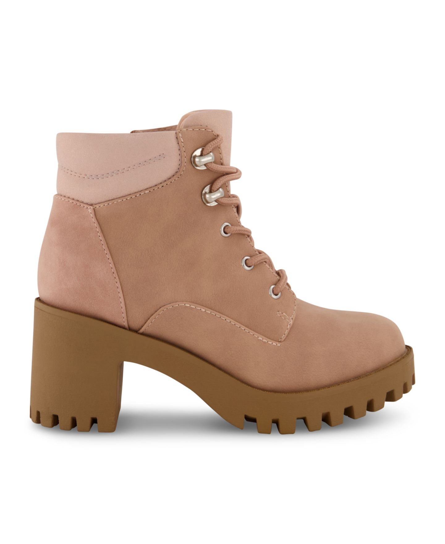 Ботинки Marc Fisher Block Heel Ankle Booties для девочек, цвет: Рыжевато-коричневый разноцветный — фото 2