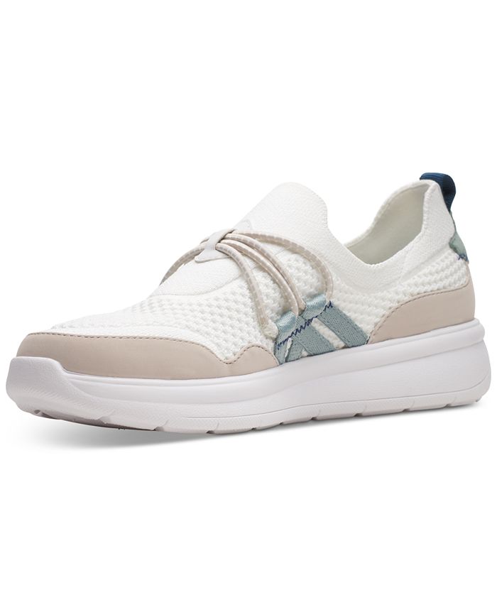 Clarks Womens Ezera Run Sneakers Shoes Brown Size 6 5 W