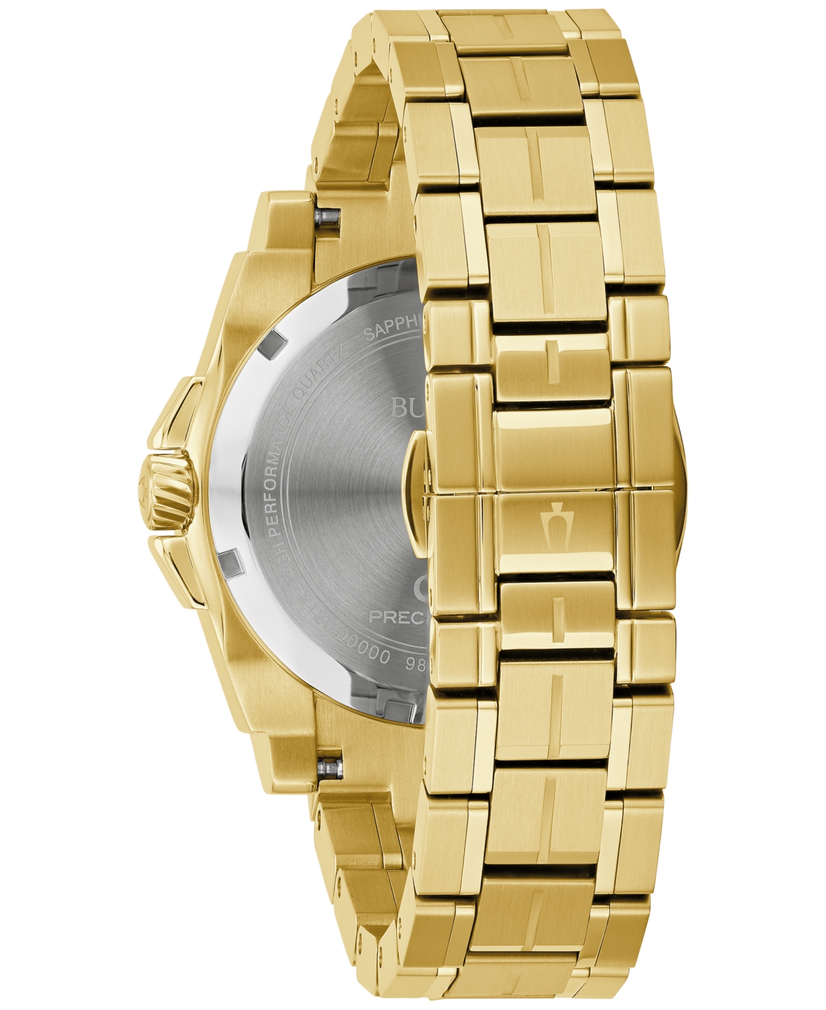 Bulova Men's Precisionist Champlain Diamond (3/4 ct. t.w.) Gold-Tone Stainless Steel Bracelet Watch 40mm - Gold-tone