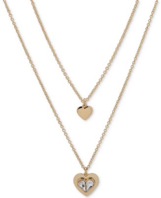 2024 Gold Heart Layered Necklace