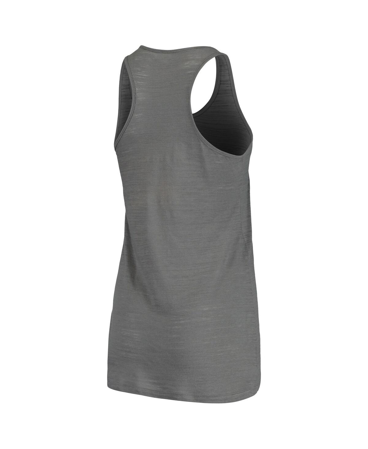 Soft As A Grape Women's  Charcoal Oakland Athletics Multi-count Tank Top In Charcoal