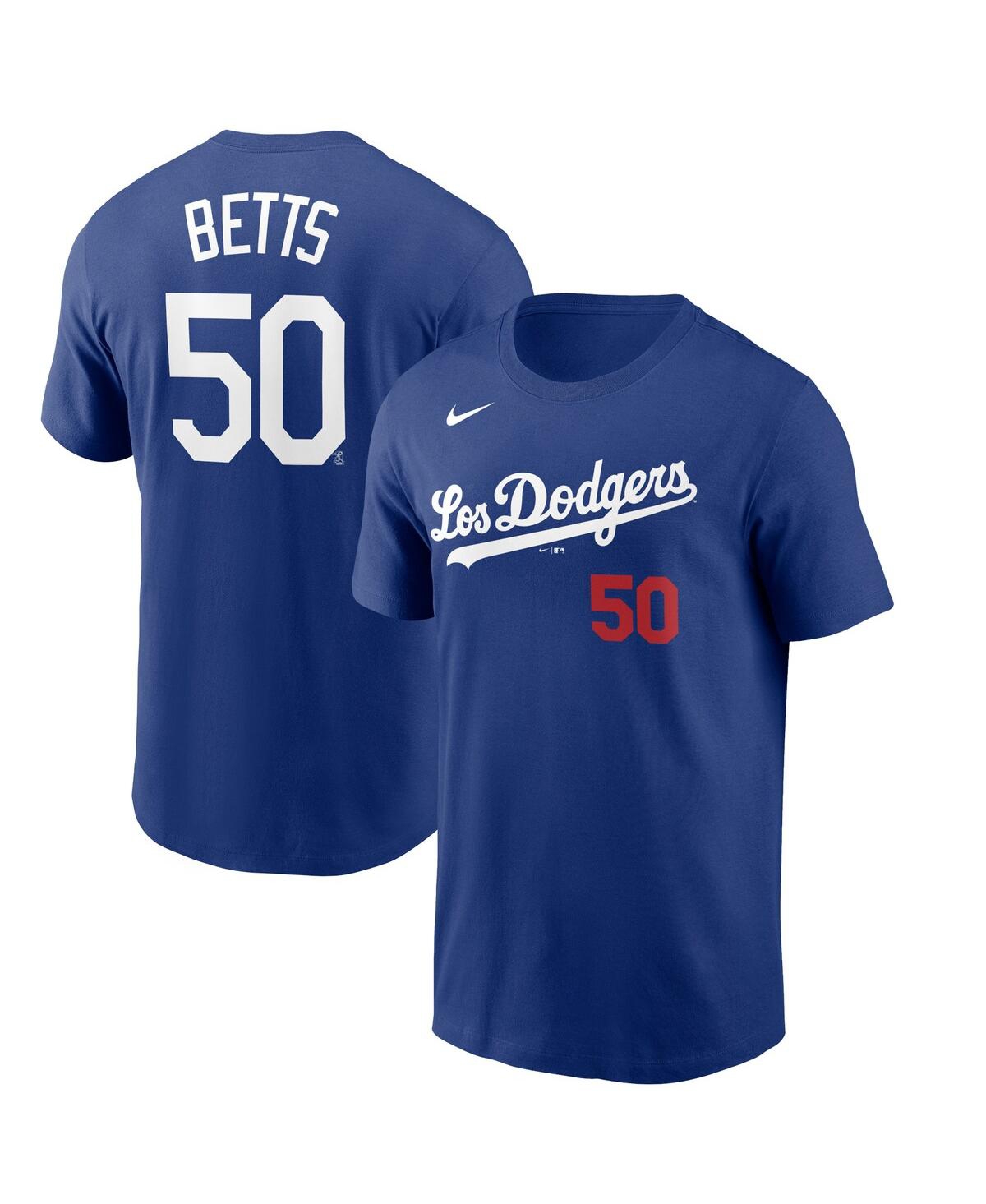 Men's Nike Mookie Betts Royal Los Angeles Dodgers 2021 City Connect Name and Number T-shirt