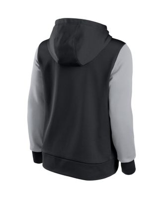 Women's Black and Gray Chicago White Sox Authentic Collection Pullover Hoodie