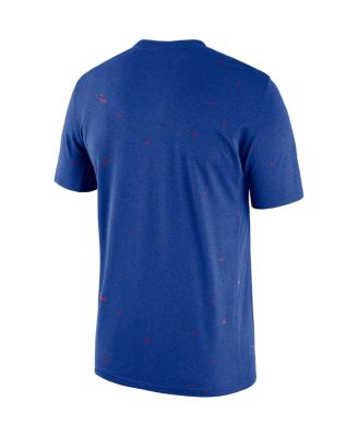 Men's Royal Philadelphia 76ers Courtside Splatter T-shirt
