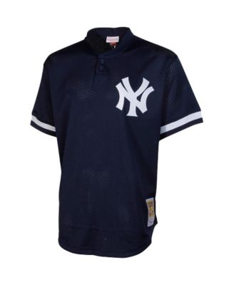 Men's Bernie Williams Navy New York Yankees Cooperstown Mesh Batting Practice Jersey