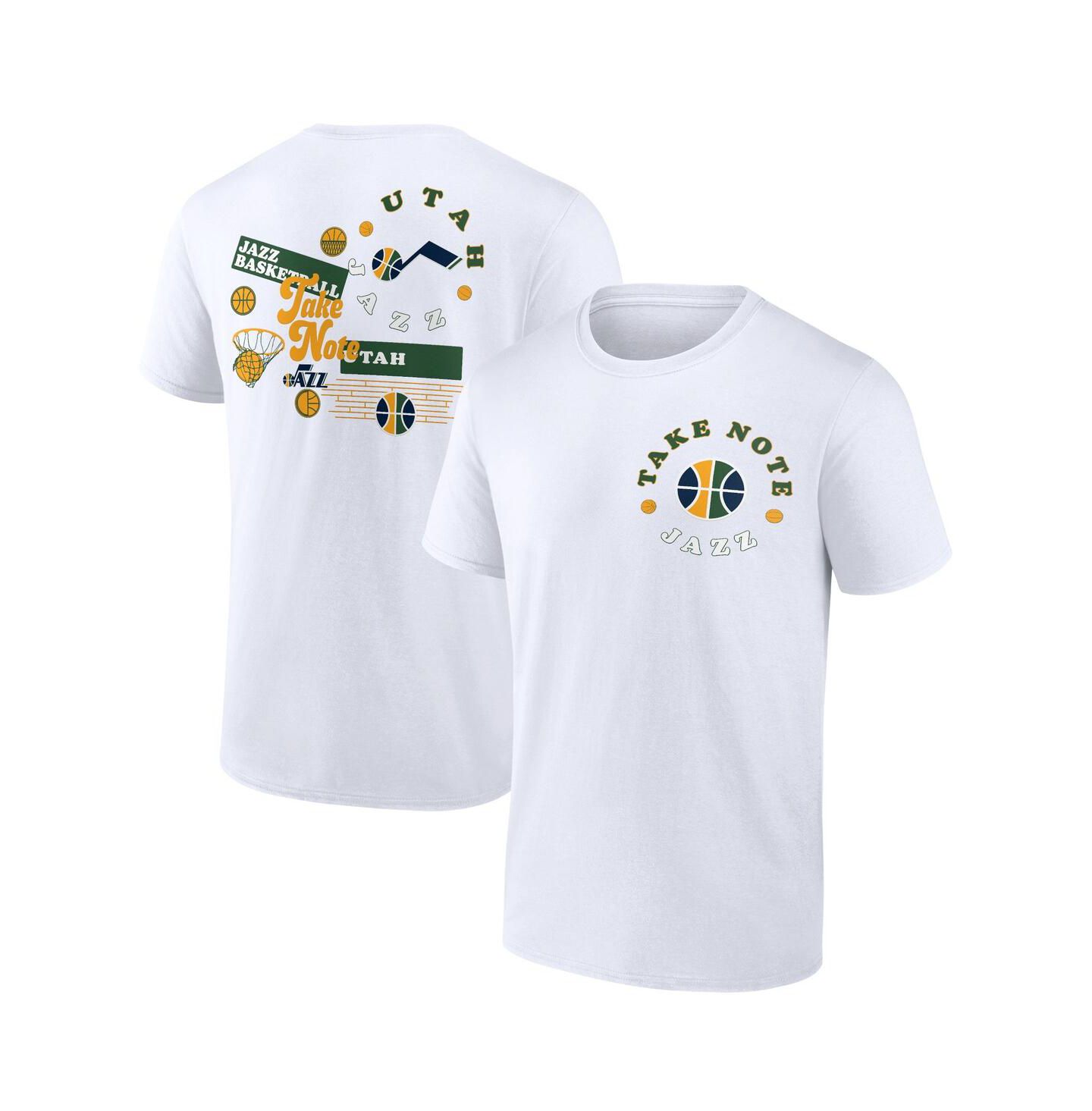 Мужская футболка Fanatics White Utah Jazz Street Collective — фото 2