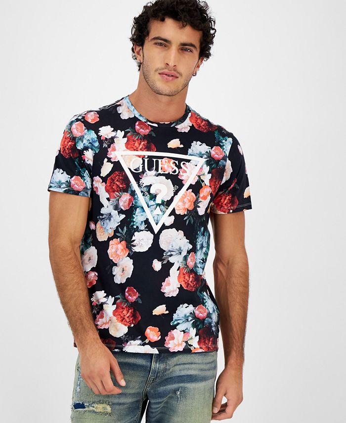 Quagga Contradict unique GUESS Men's Floral Logo Graphic T-Shirt & Reviews - T-Shirts - Men - Macy's