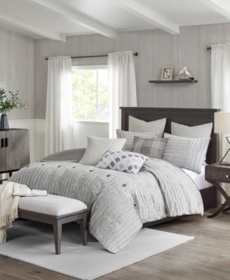 Essence Clipped Jacquard 9-Pc.Comforter Set, Queen