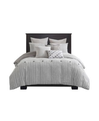 Essence Clipped Jacquard 10-Pc. Comforter Set, King