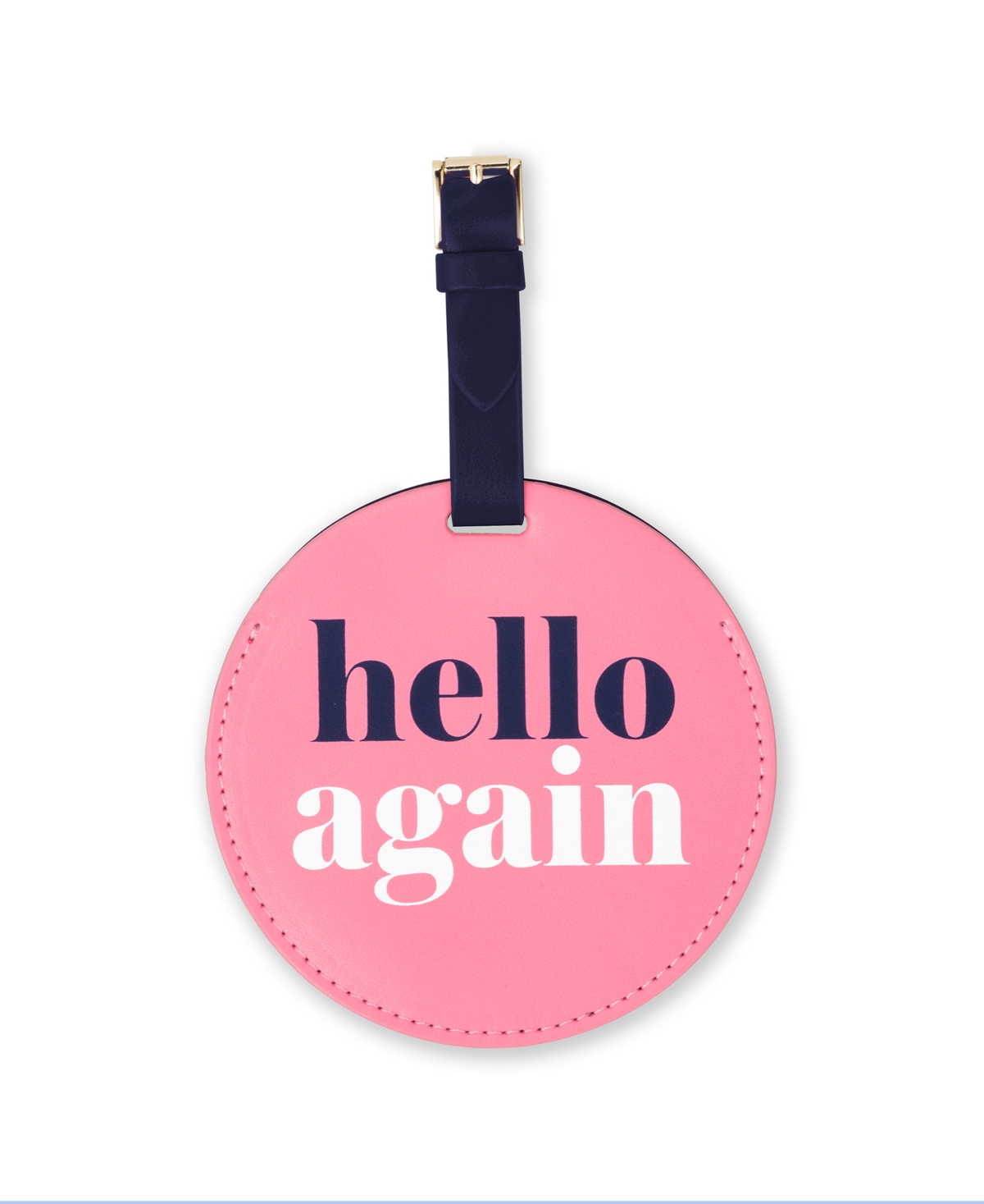 Kate Spade "hello Again" Luggage Tag With Adjustable Strap