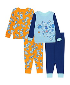 Toddler Boys Blue's Clues Pajamas, 4 Piece Set