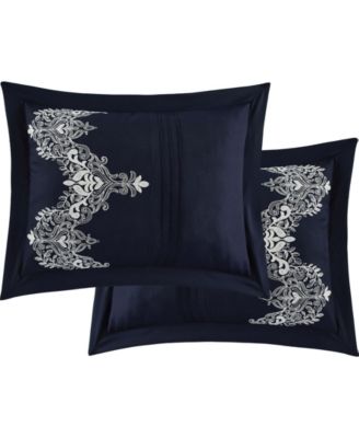 Stratford Park Fannie 7 Piece Comforter Set In Blue