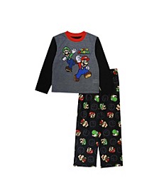 Little Boys Nintendo Top and Pajama Set, 2 Piece