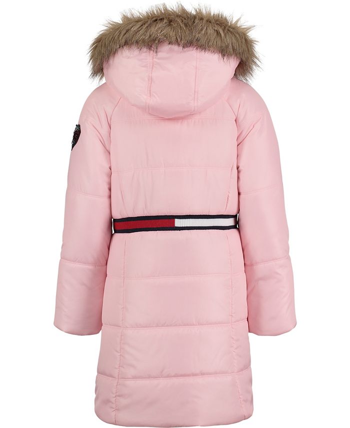 Tommy Hilfiger Toddler Girls Longline Signature Puffer Jacket Macy's